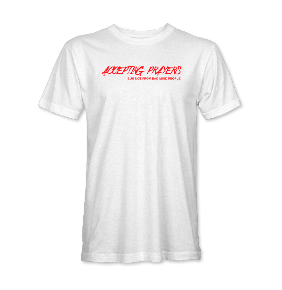 Accepting Prayers short sleeve White t-shirt