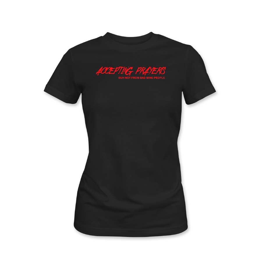 Accepting Prayers short sleeve black t-shirt